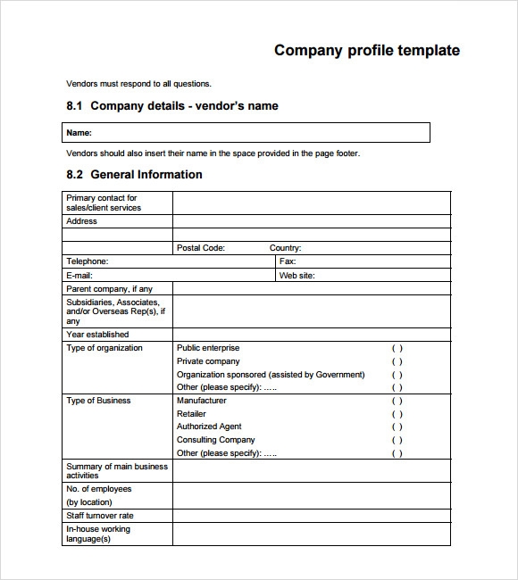 Detail Company Profile Template Word Nomer 24