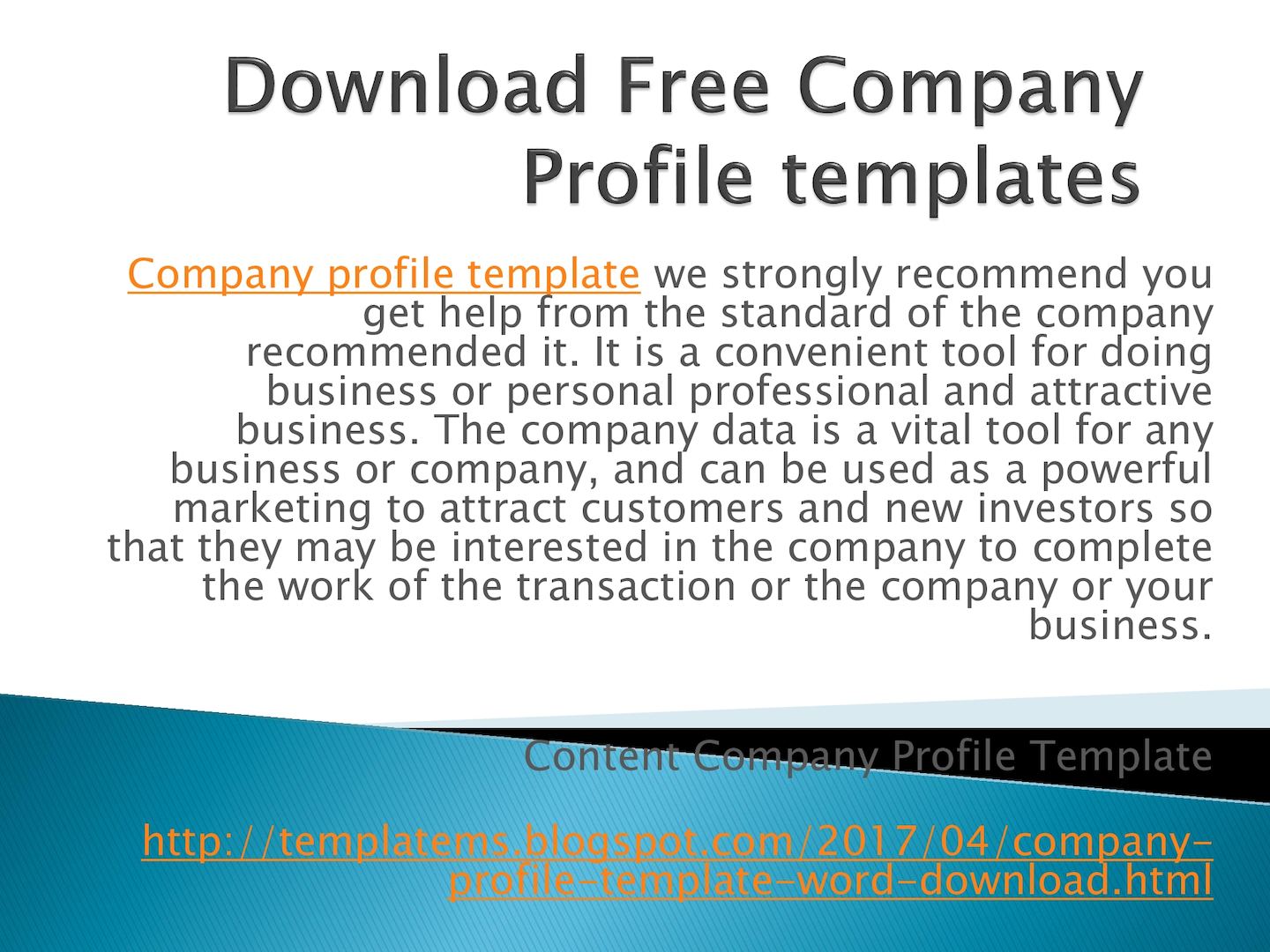 Detail Company Profile Template Word Nomer 50