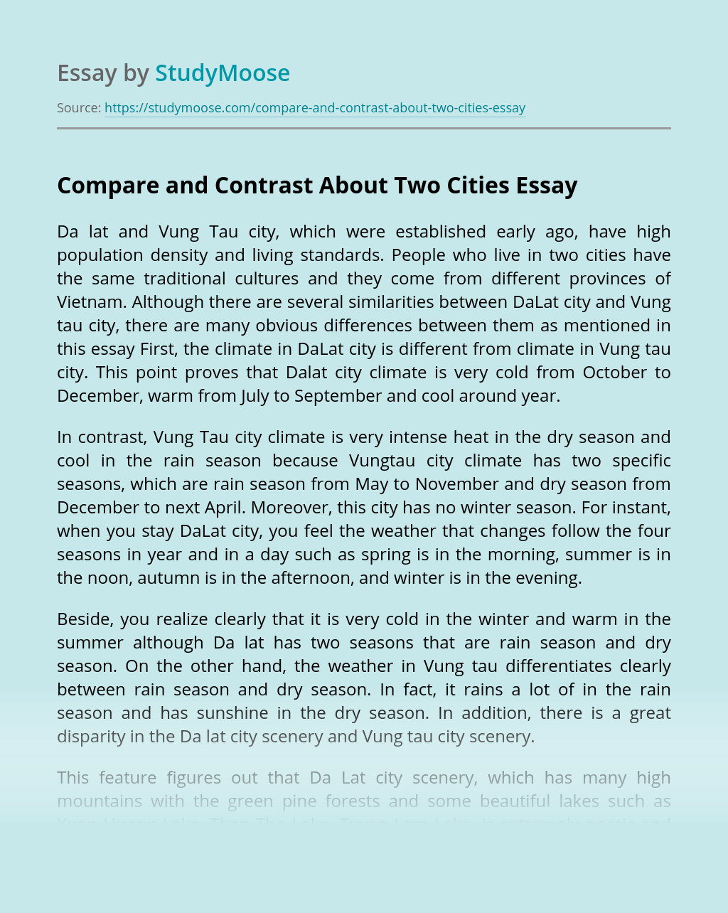 Detail Comparative Essay Template Nomer 34