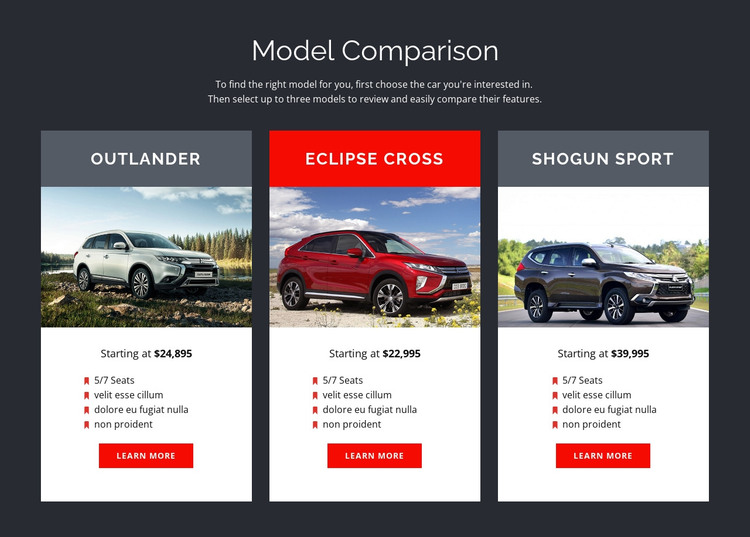 Comparison Html Template - KibrisPDR