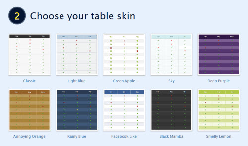 Detail Comparison Html Template Nomer 2