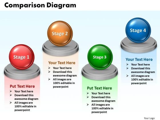Detail Comparison Ppt Template Free Download Nomer 24