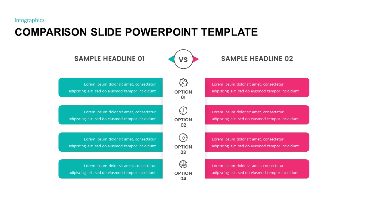 Detail Comparison Ppt Template Free Download Nomer 4