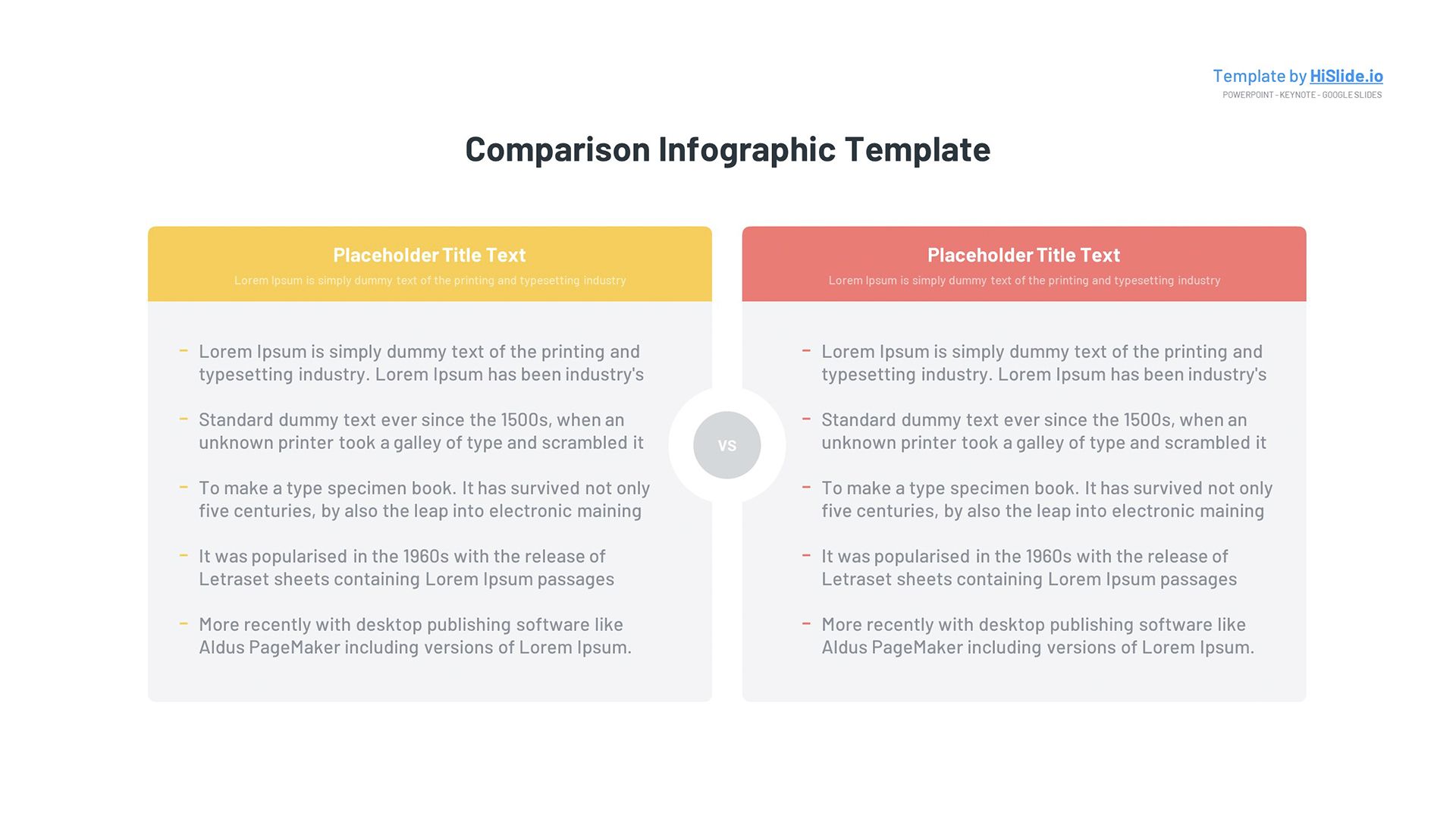 Detail Comparison Ppt Template Free Download Nomer 31