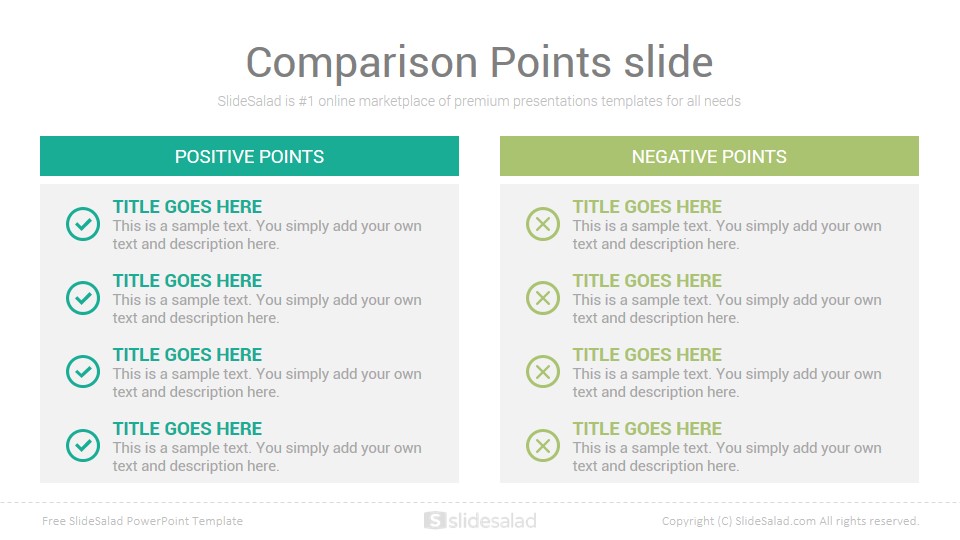 Detail Comparison Ppt Template Free Download Nomer 37