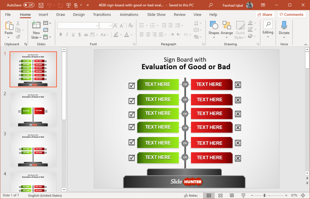 Detail Comparison Ppt Template Free Download Nomer 49