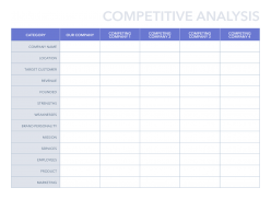 Detail Competitive Benchmarking Report Template Nomer 33