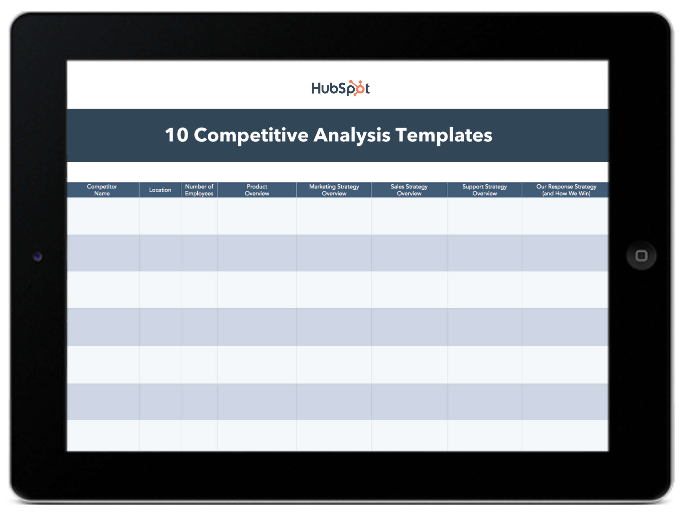 Detail Competitive Benchmarking Report Template Nomer 52