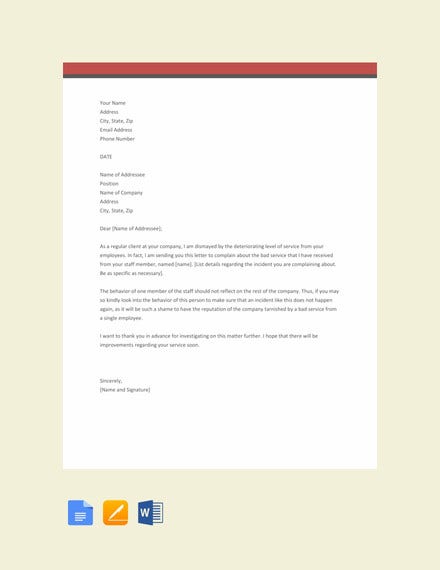 Detail Complaint Letter Template For Faulty Car Nomer 13