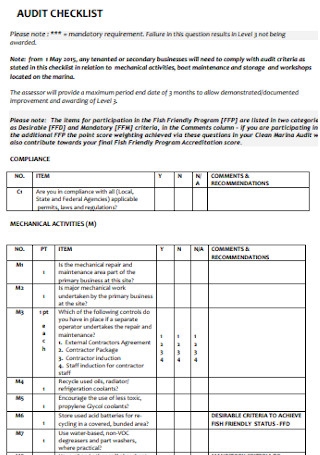 Detail Compliance Audit Program Template Nomer 24