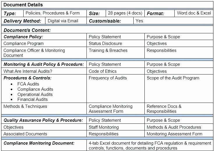 Detail Compliance Audit Program Template Nomer 38