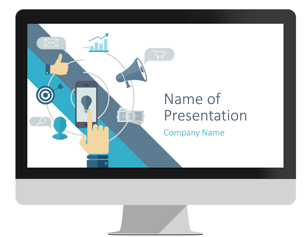 Detail Computer Powerpoint Template Nomer 16