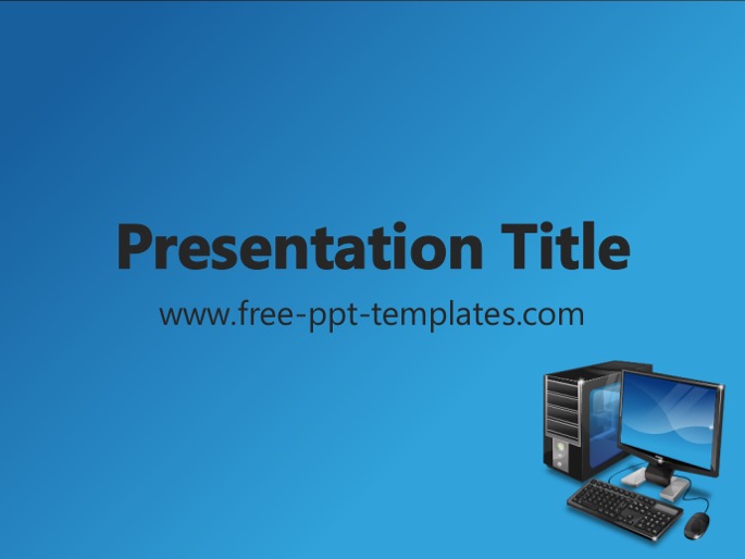 Detail Computer Powerpoint Template Nomer 36