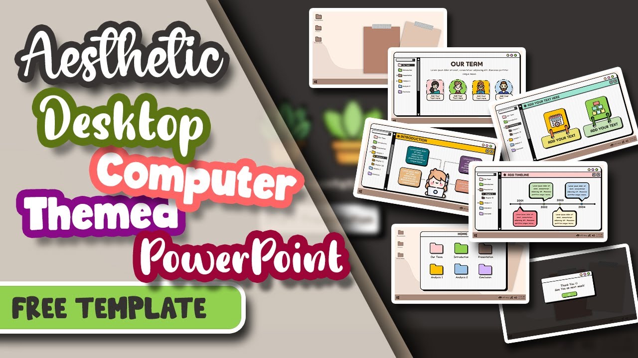 Detail Computer Powerpoint Template Nomer 39