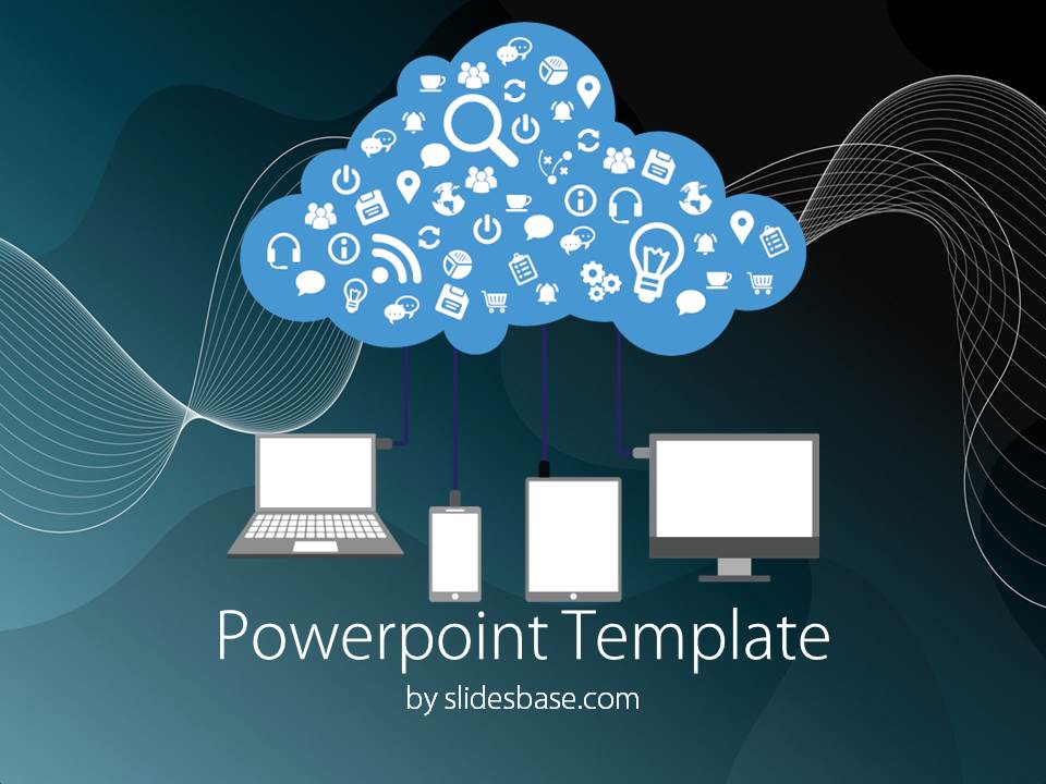 Detail Computer Powerpoint Template Nomer 40