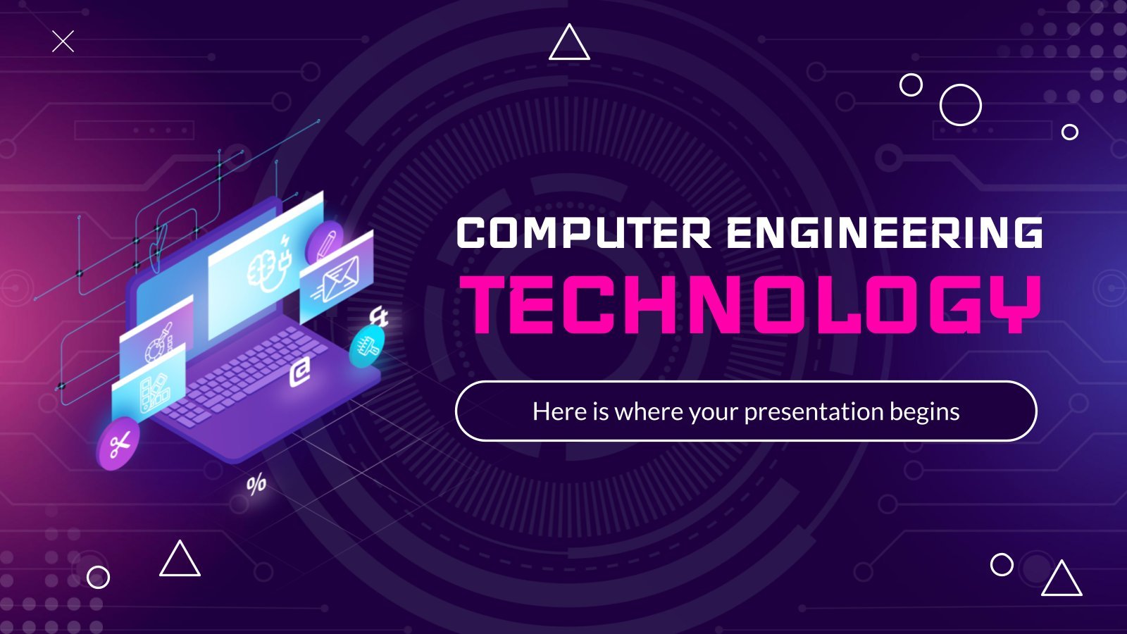 Detail Computer Powerpoint Template Nomer 6