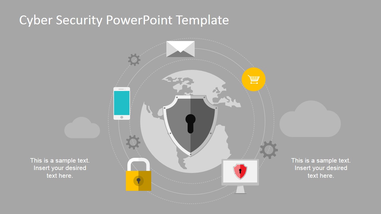 Detail Computer Security Powerpoint Template Nomer 14