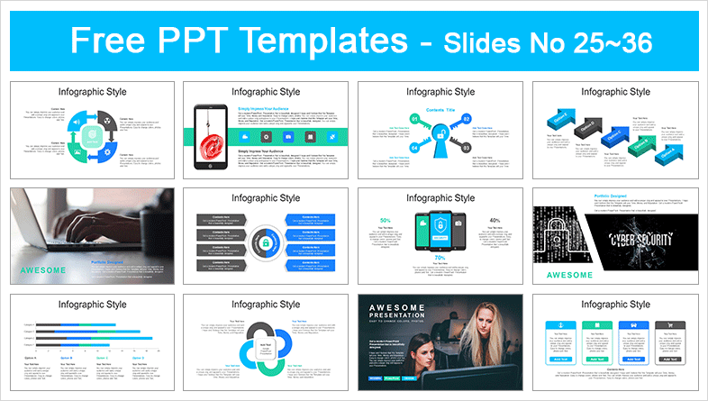 Detail Computer Security Powerpoint Template Nomer 19