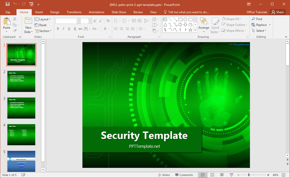 Detail Computer Security Powerpoint Template Nomer 20