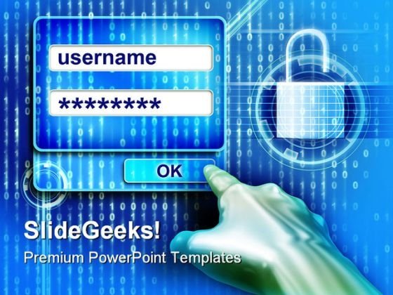 Detail Computer Security Powerpoint Template Nomer 42