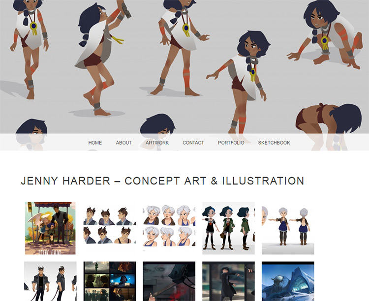 Concept Art Portfolio Template 56 Koleksi Gambar