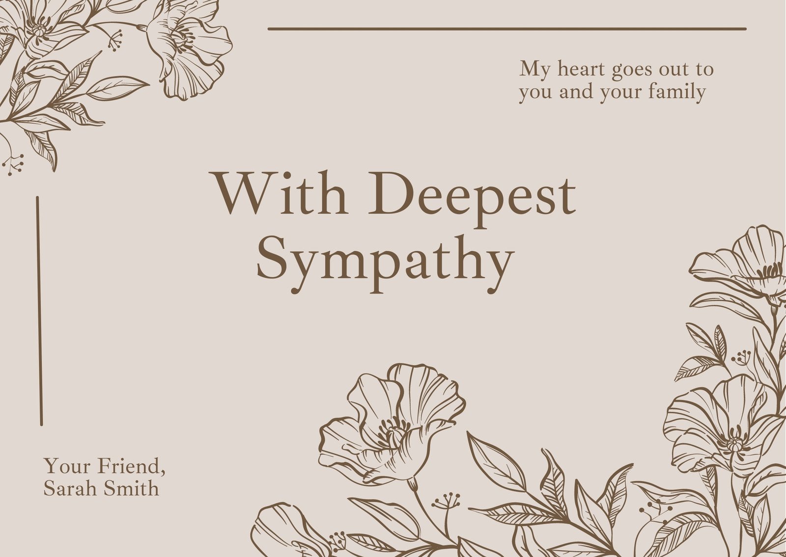 Detail Condolence Template Card Nomer 4