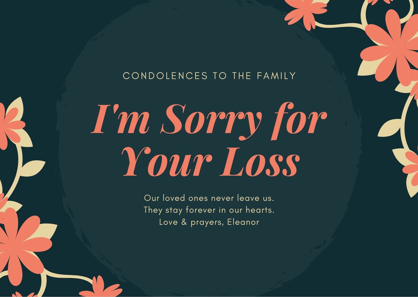 Detail Condolence Template Card Nomer 43