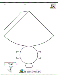 Detail Cone Net Template Nomer 3