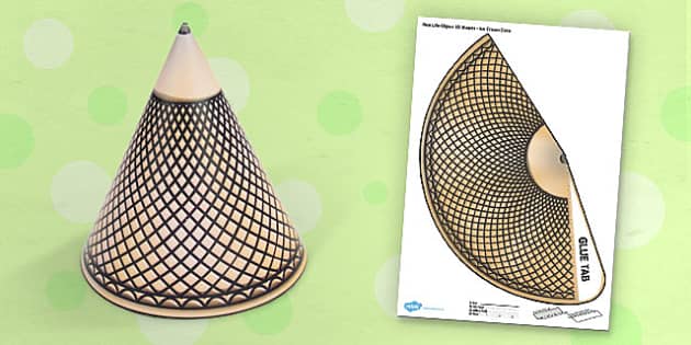 Detail Cone Net Template Nomer 31