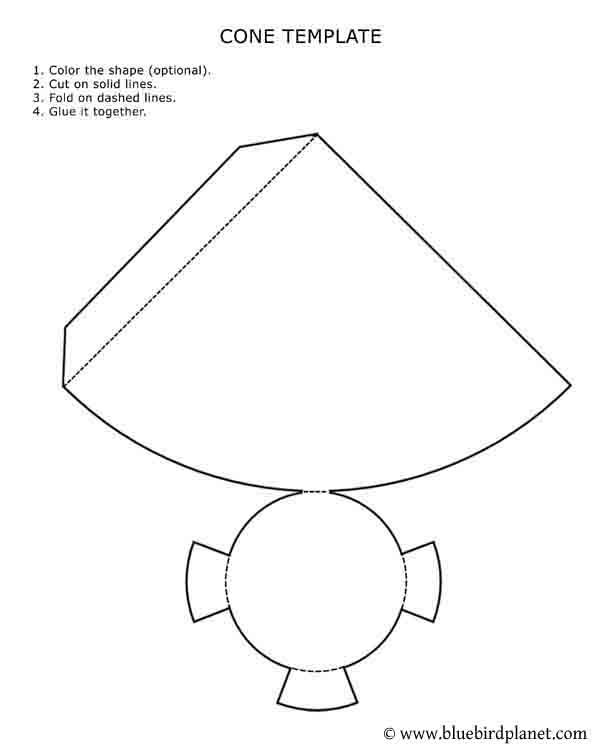 Detail Cone Net Template Nomer 7