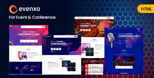 Detail Conference Html Template Nomer 2