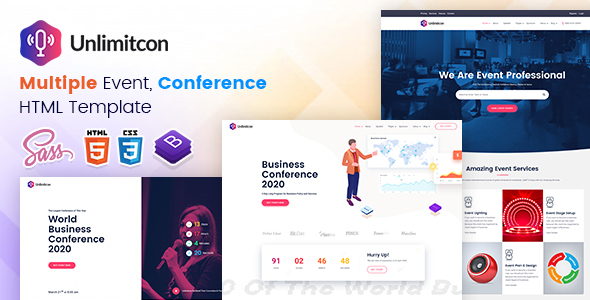 Detail Conference Html Template Nomer 11