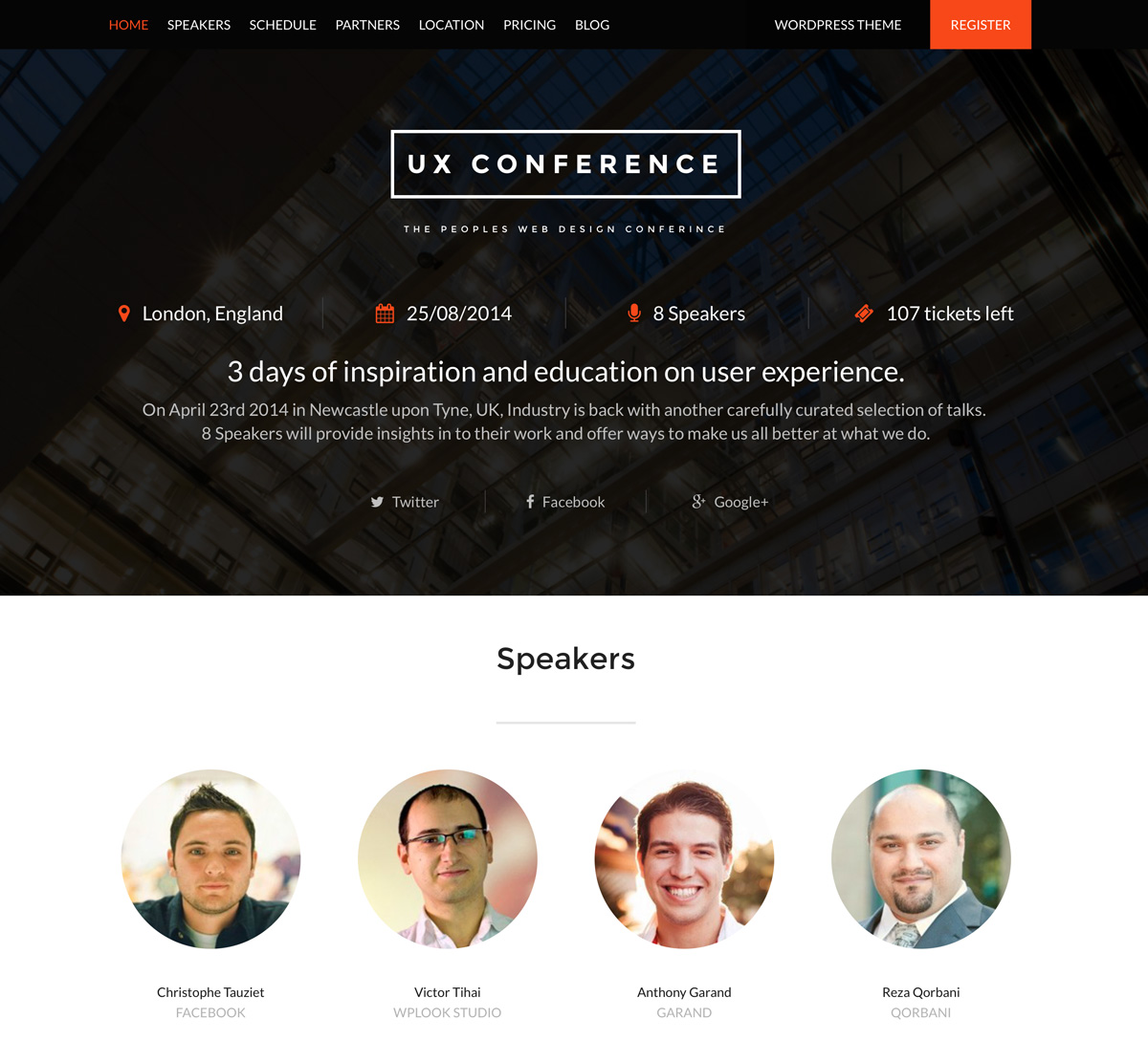 Detail Conference Html Template Nomer 3