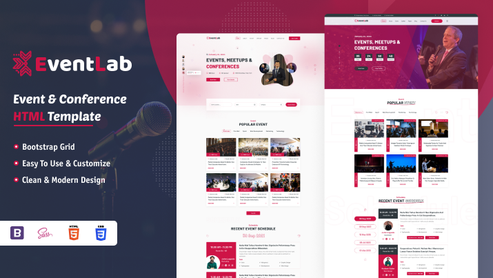 Detail Conference Html Template Nomer 30