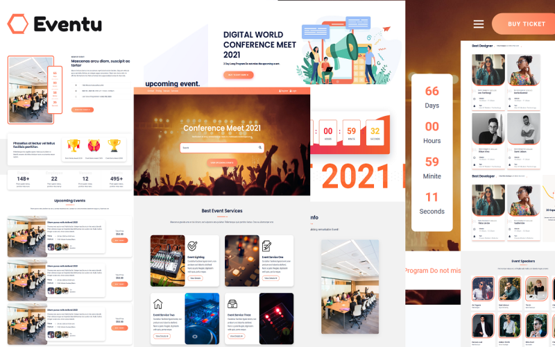 Detail Conference Html Template Nomer 33