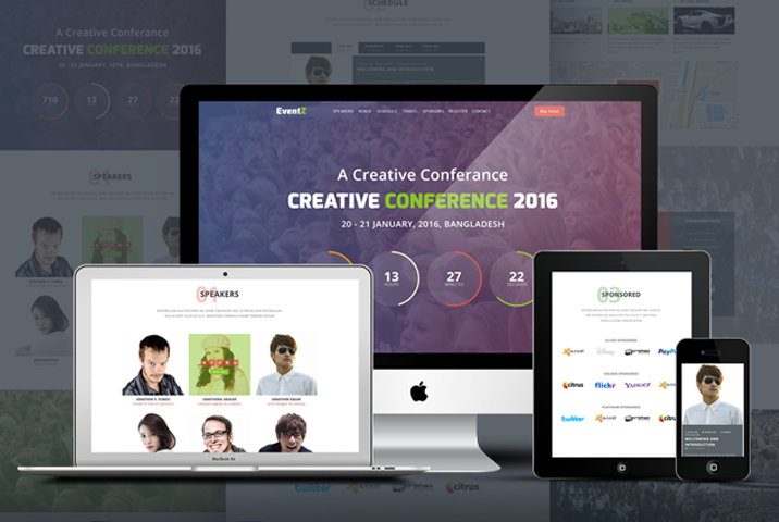 Detail Conference Html Template Nomer 34