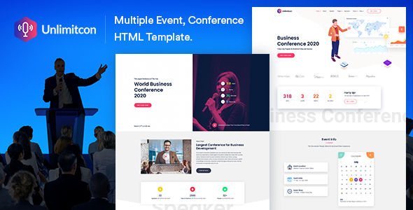 Detail Conference Html Template Nomer 38