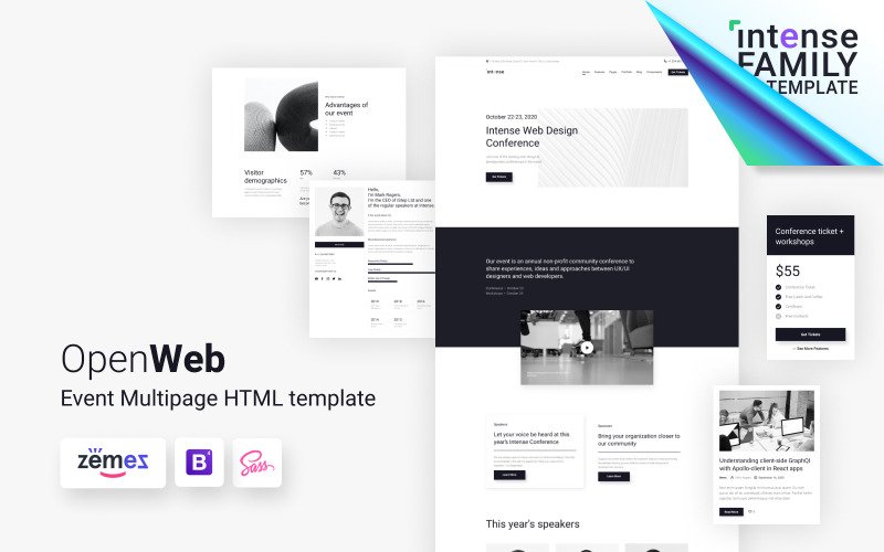 Detail Conference Html Template Nomer 49