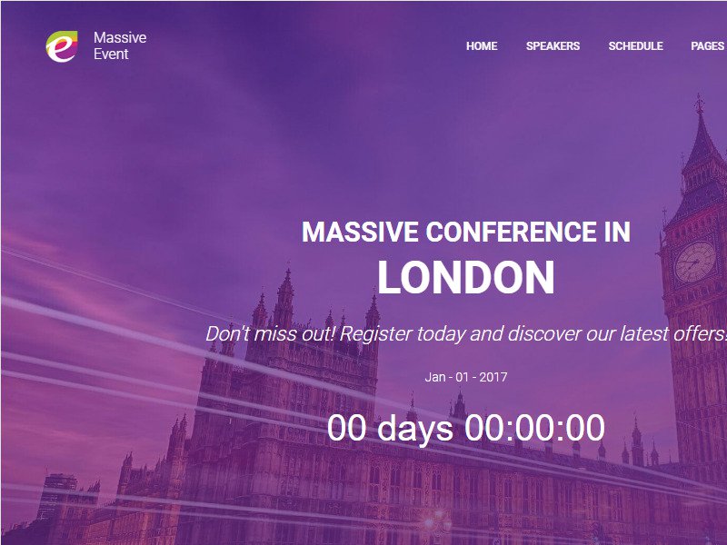 Detail Conference Html Template Nomer 52