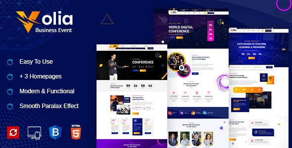 Detail Conference Html Template Nomer 7