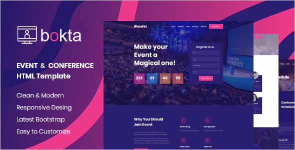 Detail Conference Html Template Nomer 10