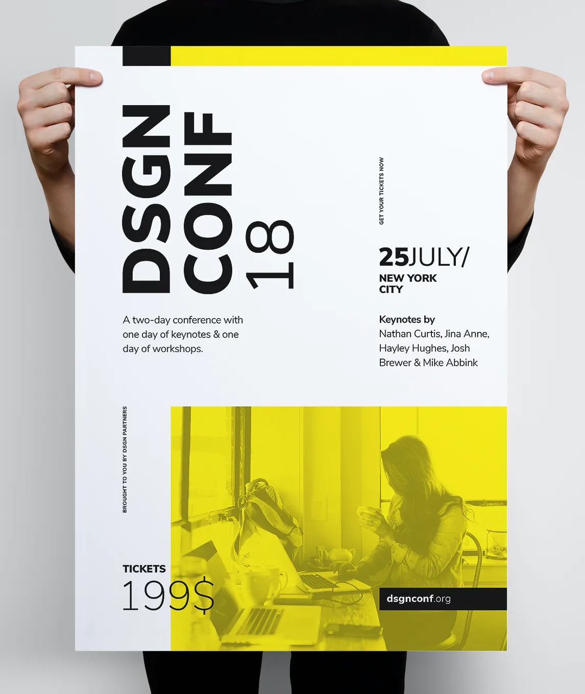 Detail Conference Poster Template Psd Nomer 30