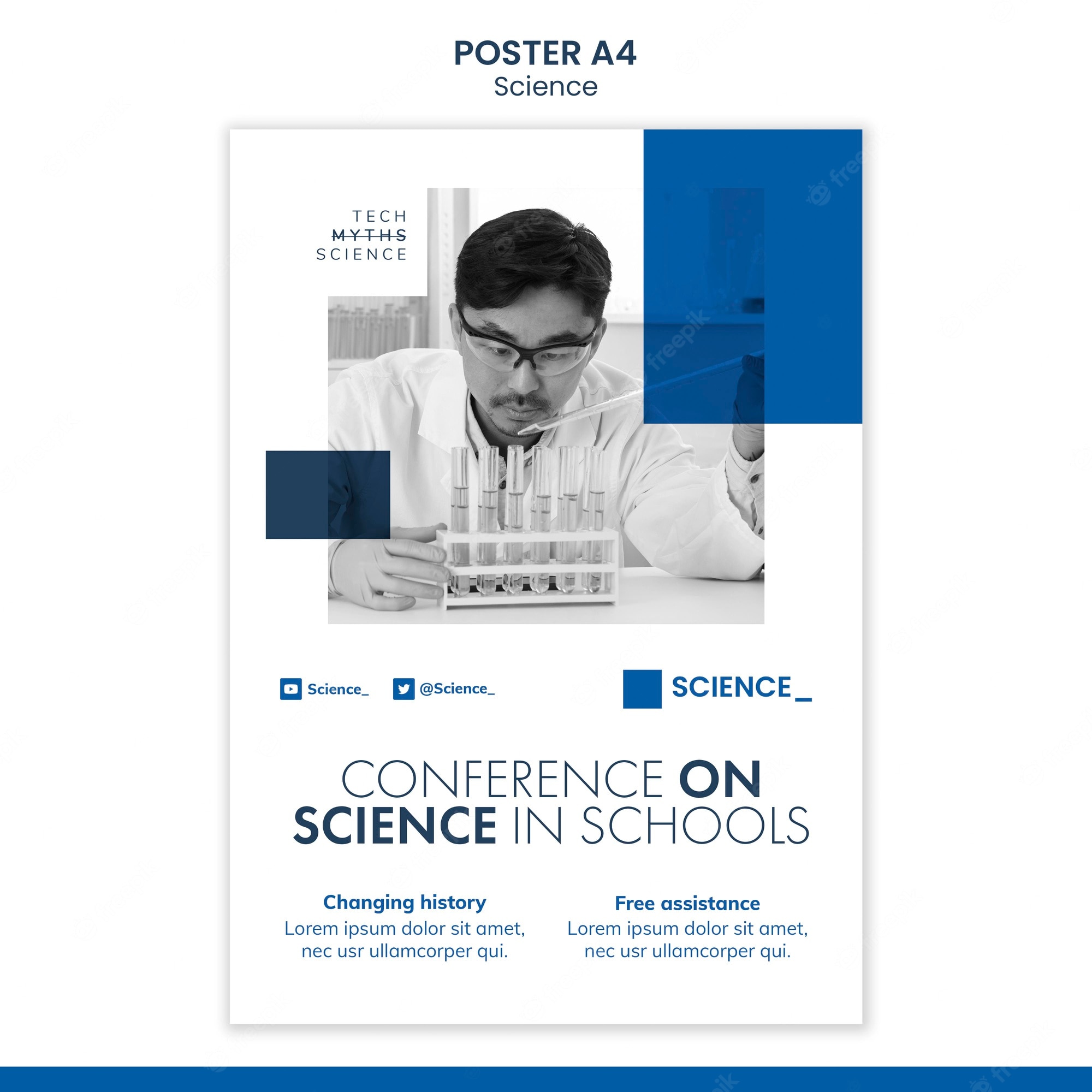 Detail Conference Poster Template Psd Nomer 36