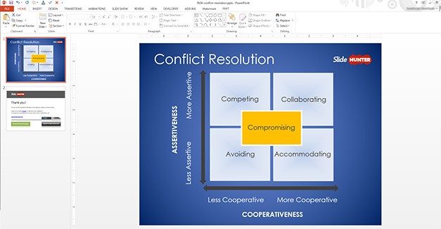 Detail Conflict Powerpoint Template Nomer 23