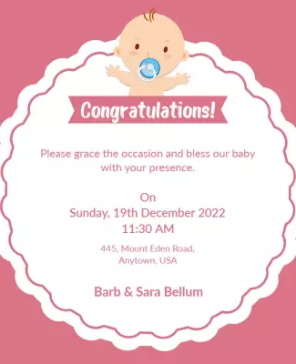 Detail Congratulations Announcement Template Nomer 31