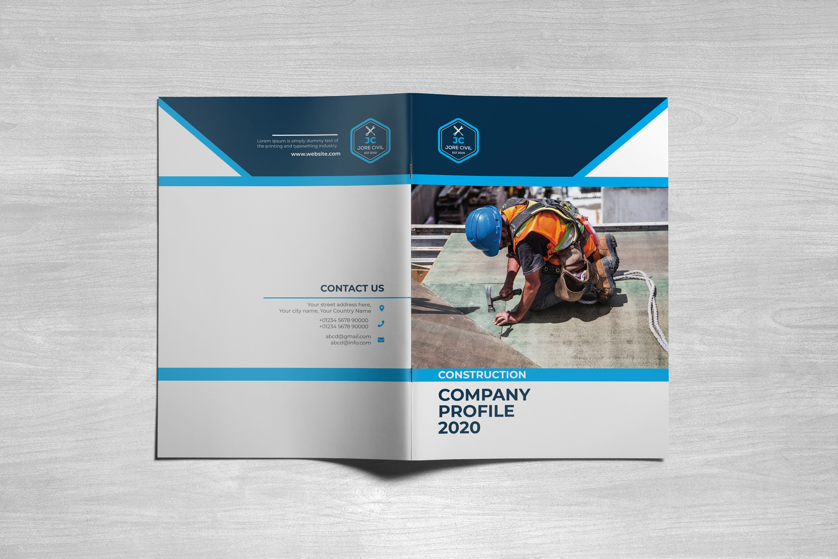 Construction Company Profile Template - KibrisPDR