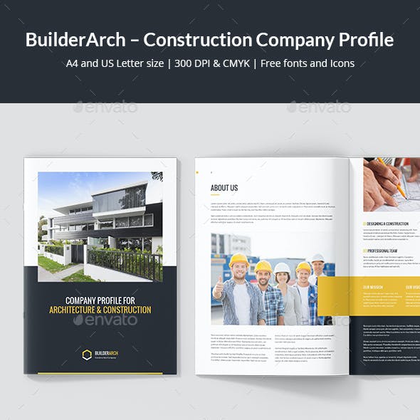 Detail Construction Company Profile Template Nomer 3