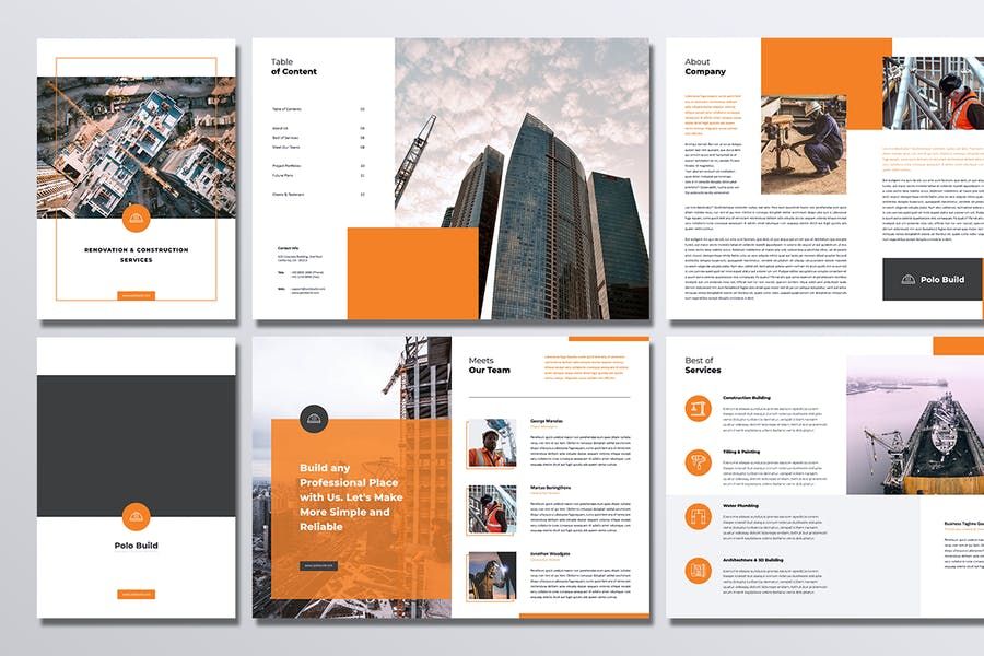 Detail Construction Company Profile Template Nomer 21