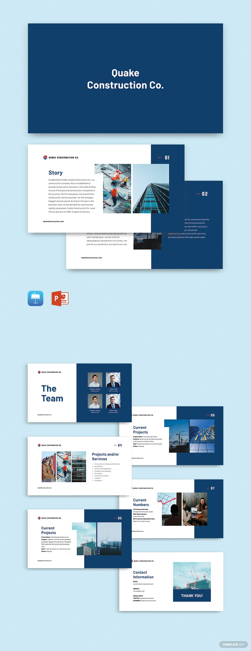 Detail Construction Company Profile Template Nomer 50