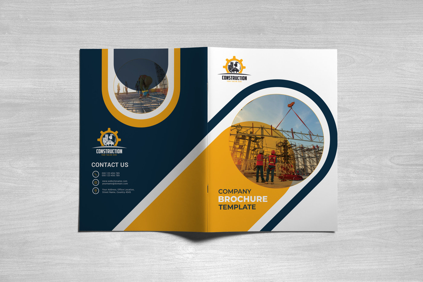 Detail Construction Company Profile Template Nomer 53